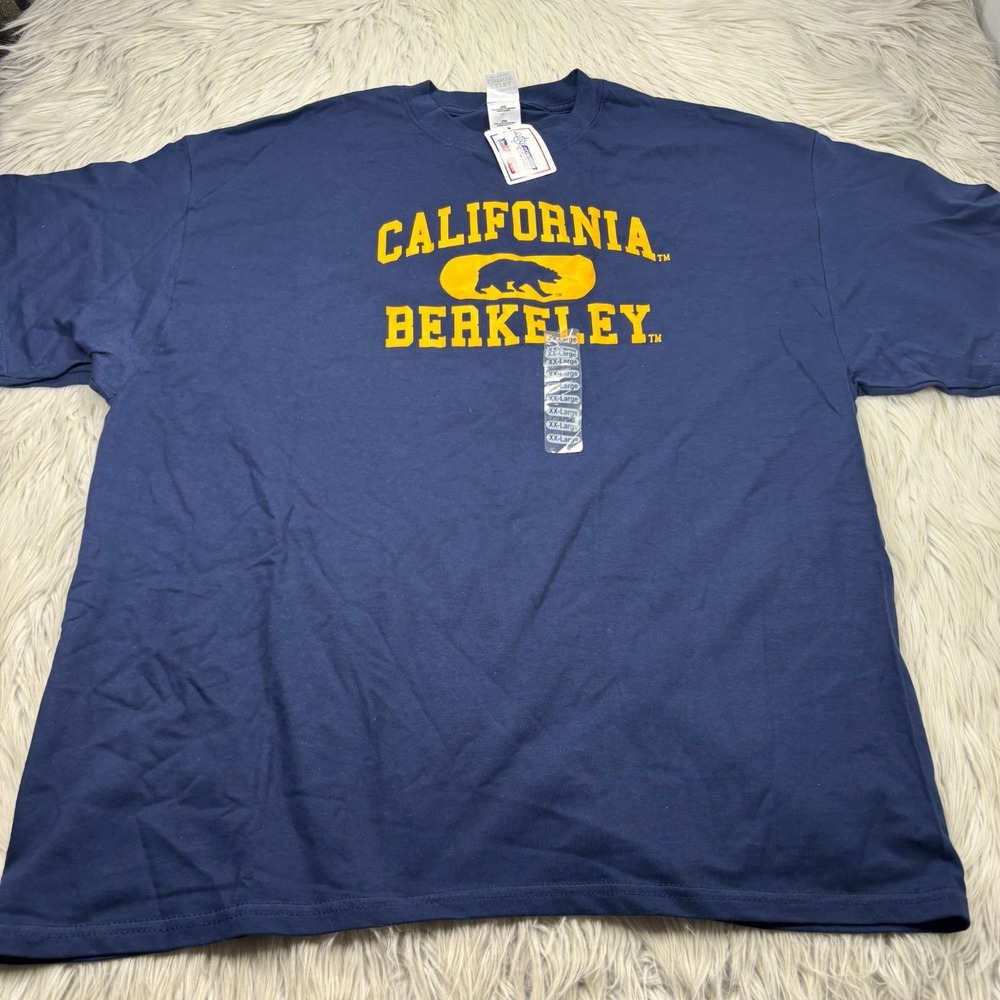 NWT UCB California Berkley‎ Adult XXL 2XL Navy Graphic Tee
